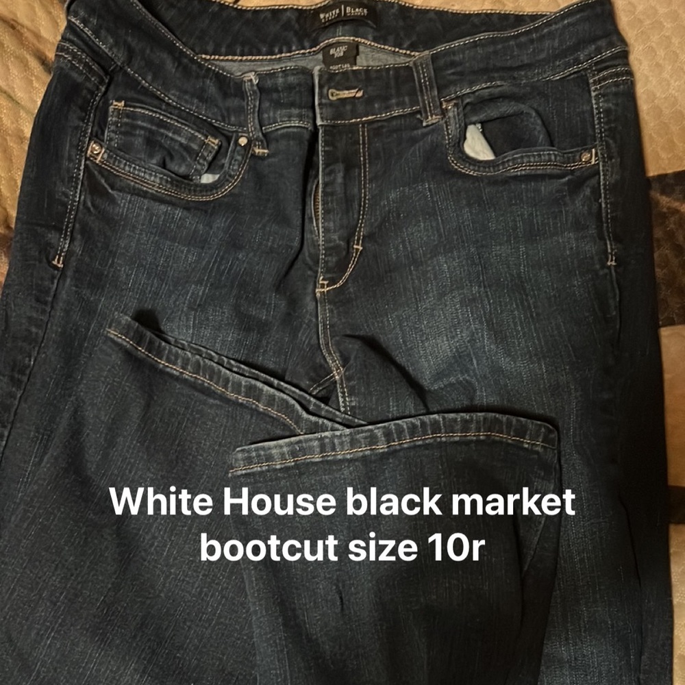 White House bootcut jeans